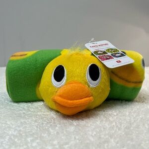 Present Time Fleece Duckie Blanket w/Plush Yellow Duck Toy